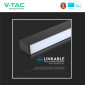 Immagine 12 - V-Tac Pro VT-7-46 Lampada LED a Superficie 40W SMD Chip Samsung Linear Light Nera Dimmerabile - SKU 20462 / 21463 / 20464