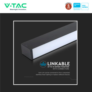VT-7-46 Lampada LED a Superficie 40W SMD Samsung V-Tac Pro