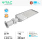 Immagine 4 - V-Tac Pro VT-39ST Lampada Stradale LED 30W SMD Lampione IP65 Chip Samsung con Sensore Crepuscolare - SKU 20430 / 20431