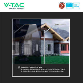 VT-39ST Lampada Stradale LED 30W IP65 SMD Samsung V-Tac Pro