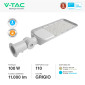 Immagine 4 - V-Tac Pro VT-139ST Lampada Stradale LED 100W SMD Lampione IP65 Chip Samsung con Sensore Crepuscolare - SKU 20434 / 20435