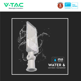 VT-139ST Lampada Stradale LED 50W IP65 SMD Samsung V-Tac Pro