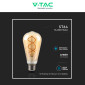 Immagine 6 - V-Tac VT-2065D Lampadina LED E27 4,8W ST64 Filament Dimmerabile Vetro Ambrato - SKU 217416