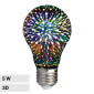 V-Tac VT-2203 Lampadina LED E27 5W A60 Goccia Filament Vetro Oscurato Effetto 3D - SKU 212704