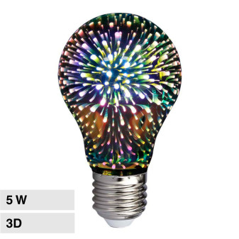 V-Tac VT-2203 Lampadina LED E27 5W A60 Goccia Filament Vetro Oscurato Effetto...