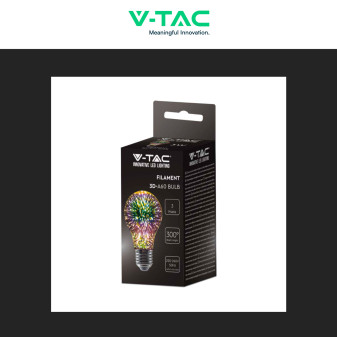 VT-2203 Lampadina LED E27 5W Bulb A60 Filament 3D V-Tac