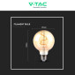 Immagine 6 - V-Tac VT-2024 Lampadina LED E27 4W G95 Globo Filament Vetro Ambrato - SKU 217146