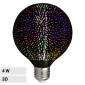 Immagine 1 - V-Tac VT-2233 Lampadina LED E27 4W Globo G125 Filament Vetro Oscurato Effetto 3D - SKU 212706