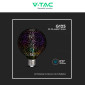 Immagine 6 - V-Tac VT-2233 Lampadina LED E27 4W Globo G125 Filament Vetro Oscurato Effetto 3D - SKU 212706