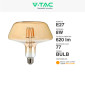 Immagine 2 - V-Tac VT-2308 Lampadina LED E27 8W T180 Filament Vetro Ambrato - SKU 212790