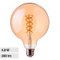 Immagine 1 - V-Tac VT-2075 Lampadina LED E27 4,8W G95 Globo Filament Vetro Ambrato - SKU 217217