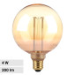 Immagine 1 - V-Tac VT-2195 Lampadina LED E27 4W Globo G125 Art Filament Vetro Ambrato - SKU 217475