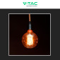 Immagine 4 - V-Tac VT-2195 Lampadina LED E27 4W Globo G125 Art Filament Vetro Ambrato - SKU 217475