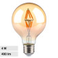 Immagine 1 - V-Tac VT-2004 Lampadina LED E27 4W G80 Globo Filament Vetro Ambrato - SKU 217148