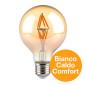 Immagine 2 - V-Tac VT-2004 Lampadina LED E27 4W G80 Globo Filament Vetro Ambrato - SKU 217148