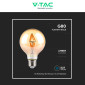 Immagine 7 - V-Tac VT-2004 Lampadina LED E27 4W G80 Globo Filament Vetro Ambrato - SKU 217148