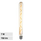 Immagine 1 - V-Tac VT-2008 Lampadina LED E27 7W T30 Tubolare Filament Vetro Ambrato - SKU 217144