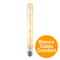 Immagine 2 - V-Tac VT-2008 Lampadina LED E27 7W T30 Tubolare Filament Vetro Ambrato - SKU 217144