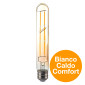 Immagine 2 - V-Tac VT-2006 Lampadina LED E27 6W T30 Tubolare Filament Vetro Ambrato - SKU 217143