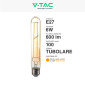 Immagine 3 - V-Tac VT-2006 Lampadina LED E27 6W T30 Tubolare Filament Vetro Ambrato - SKU 217143