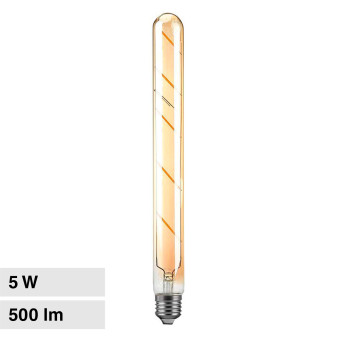 VT-2005 Lampadina LED E27 5W Bulb T30 Filament Vetro V-Tac
