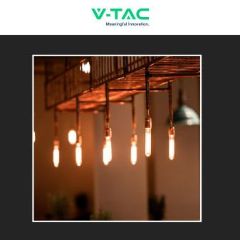 VT-2005 Lampadina LED E27 5W Bulb T30 Filament Vetro V-Tac
