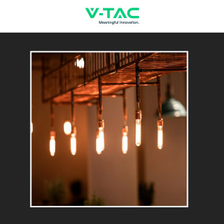 VT-2005 Lampadina LED E27 5W Bulb T30 Filament Vetro V-Tac