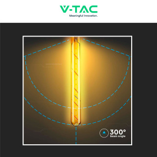 VT-2005 Lampadina LED E27 5W Bulb T30 Filament Vetro V-Tac