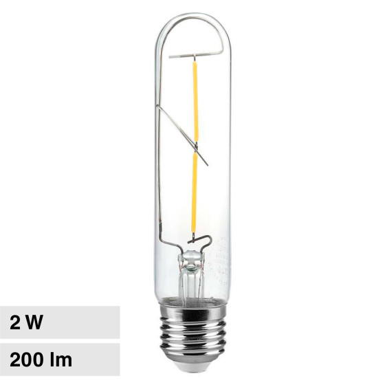 VT-2042 Lampadina LED E27 2W Bulb T30 Filament Vetro V-Tac VT-2042 Lampadina LED E27 2W Bulb T30 Filament Vetro V-Tac