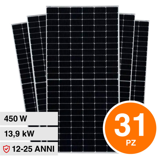 31 Pannelli Solari Fotovoltaici 450W IP68 144 Celle V-Tac 31 Pannelli Solari Fotovoltaici 450W IP68 144 Celle V-Tac