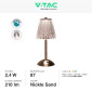 Immagine 2 - V-Tac VT-1033 Lampada LED da Tavolo 3in1 2,4W Ricaricabile Dimmerabile Colore Nickle Sand - SKU 10327