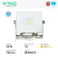 Immagine 3 - V-Tac VT-10 Faro LED Floodlight 10W SMD IP65 Chip Samsung Colore Bianco - SKU 21427
