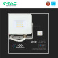 Immagine 8 - V-Tac VT-10 Faro LED Floodlight 10W SMD IP65 Chip Samsung Colore Bianco - SKU 21427