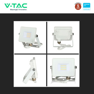 VT-10 Faro LED Floodlight 10W SMD Chip Samsung IP65 V-Tac
