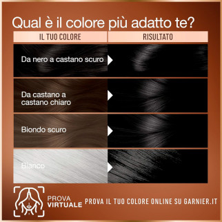 Garnier Good Tinta Permanente per Capelli Senza Ammoniaca Colore 2.0 Nero