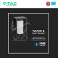 Immagine 10 - V-Tac VT-77 Lampada LED da Muro 2W SMD Samsung Sensore Movimento e Crepuscolare con Pannello Solare IP65 Grigia - SKU 21784