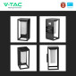 Immagine 11 - V-Tac VT-77 Lampada LED da Muro 2W SMD Samsung Sensore Movimento e Crepuscolare con Pannello Solare IP65 Grigia - SKU 21784