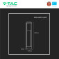 Immagine 6 - V-Tac VT-33 Lampada LED da Giardino 10W SMD Chip Samsung Lampione Bollard da Terra IP65 Colore Nero - SKU 2120114
