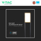 Immagine 7 - V-Tac VT-33 Lampada LED da Giardino 10W SMD Chip Samsung Lampione Bollard da Terra IP65 Colore Nero - SKU 2120114