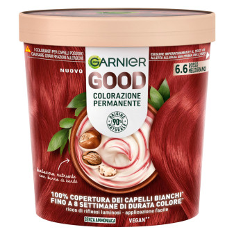 Garnier Good Tinta Permanente per Capelli Colore 6.6 Rosso Melograno