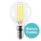 Immagine 2 - V-Tac VT-2466 Lampadina LED E14 6W MiniGlobo P45 Filament in Vetro Trasparente - SKU 212847