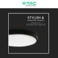 Immagine 8 - V-Tac VT-8618S Plafoniera LED Rotonda 18W SMD IP44 Sensore di Movimento e Crepuscolare Colore Nero - SKU 7669