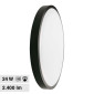 Immagine 1 - V-Tac VT-8624S Plafoniera LED Rotonda 24W SMD IP44 con Sensore di Movimento e Crepuscolare Colore Nero - SKU 7670 [TERMINATO]
