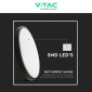 Immagine 9 - V-Tac VT-8624S Plafoniera LED Rotonda 24W SMD IP44 con Sensore di Movimento e Crepuscolare Colore Nero - SKU 7670