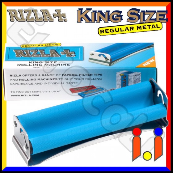 Rizla Rollatore in Metallo King Size per Cartine Lunghe Regular Metal Rizla Rollatore in Metallo King Size per Cartine Lunghe Regular Metal