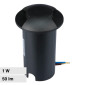 V-Tac VT-1161 Punto Luce LED SMD 1W Segnapasso da Interramento IP67 Colore Nero - SKU 211466 [TERMINATO]