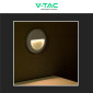 Immagine 5 - V-Tac VT-1142 Punto Luce LED SMD 2W Segnapasso Rotondo a Parete IP65 Grigio - SKU 211319