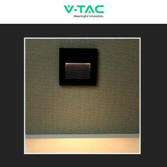 VT-1152 Punto Luce LED SMD 2W a Parete IP65 Nero V-Tac