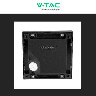 VT-1152 Punto Luce LED SMD 2W a Parete IP65 Nero V-Tac