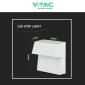 Immagine 7 - V-Tac VT-1172 Punto Luce LED SMD 3W Segnapasso IP65 a Parete Colore Bianco - SKU 121402 / 121403